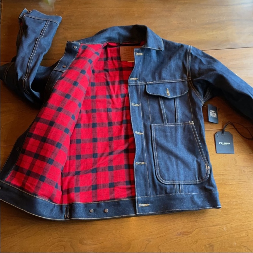 Filson lined denim shirt cruiser XS